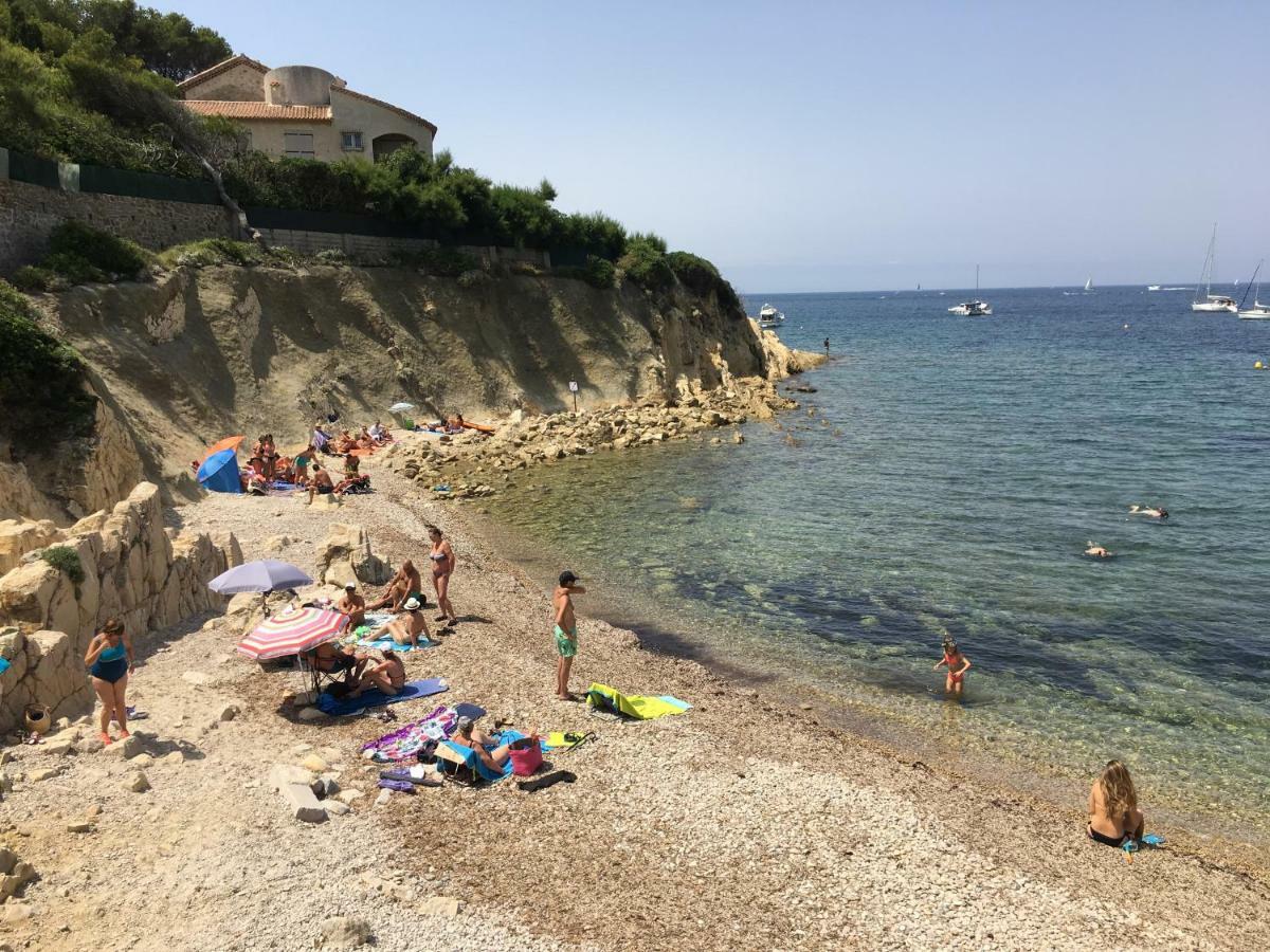 T2 Rez De Jardin 300M Plage De Beaucours Sanary Sur Mer 外观 照片
