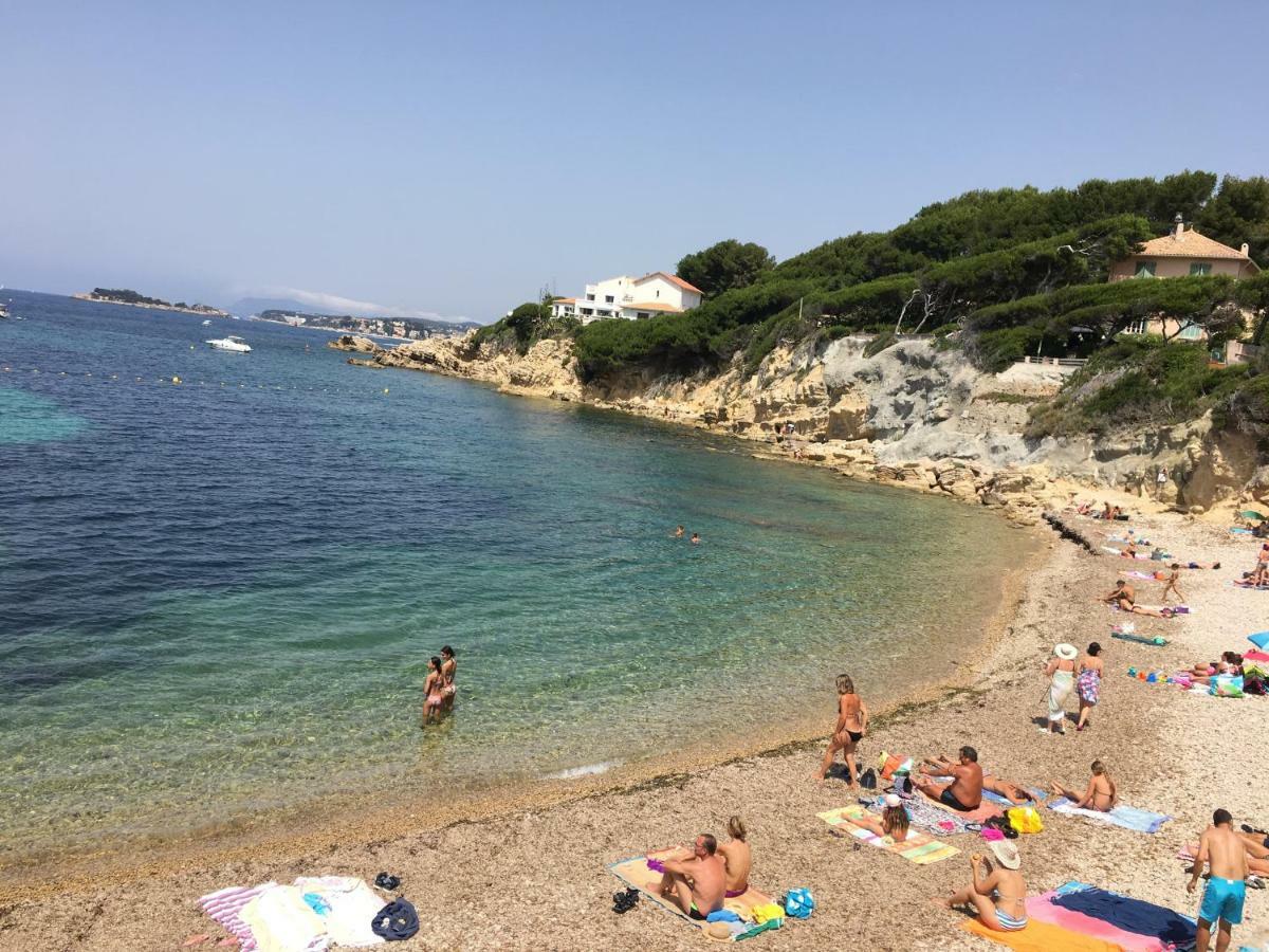 T2 Rez De Jardin 300M Plage De Beaucours Sanary Sur Mer 外观 照片